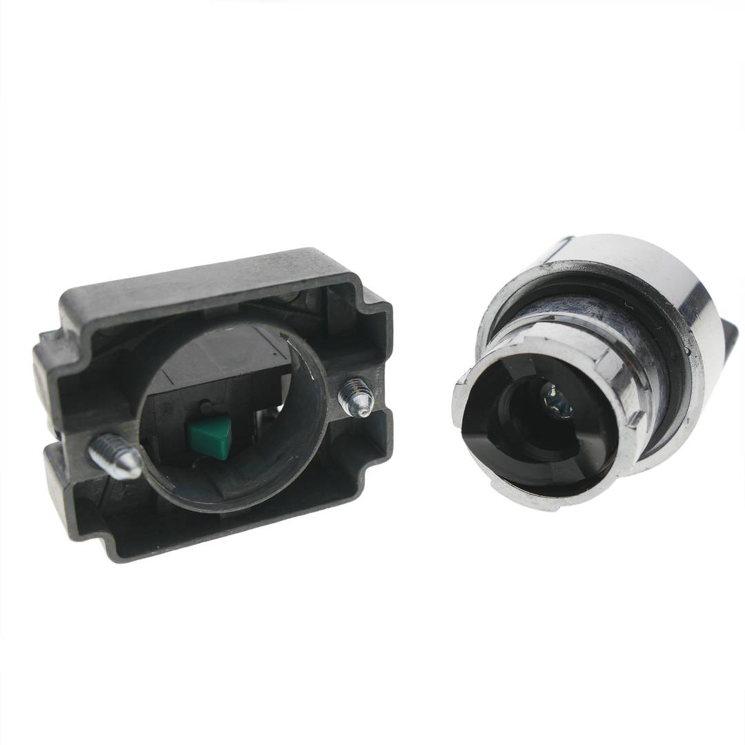 Selector rotatorio momentáneo 22mm 1NO 400V 10A normal abierto