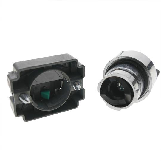 Selector rotatorio momentáneo 22mm 1NO 400V 10A normal abierto