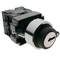 Selettore rotativo momentaneo 3 posizioni 1NO 22mm 400V 10A normalmente aperto con chiave