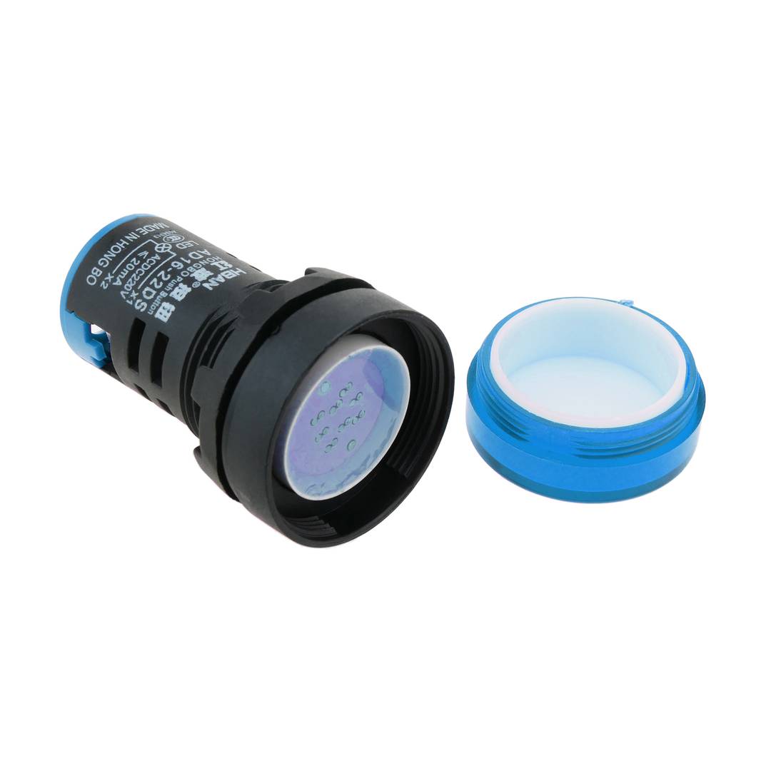 5 Pcs Blue LED Indicator Pilot Signal Light Lamp Select Variations 