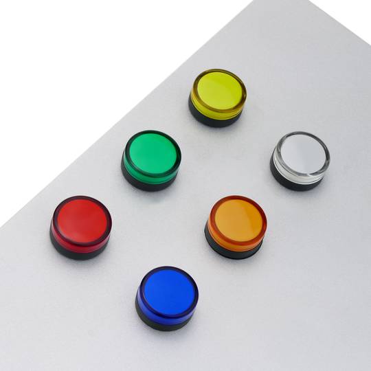 Luz piloto LED intermitente de 22 mm para paneles de control 220 VAC amarillo