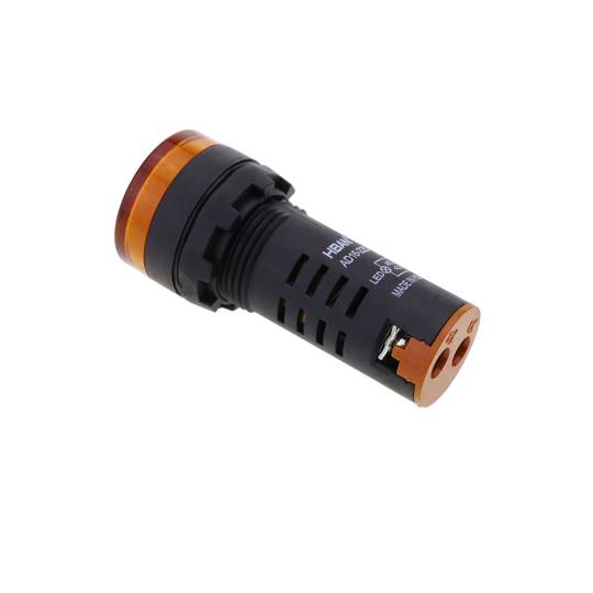 Llum pilot LED intermitent de 22 mm per panells de control 220 VAC taronja