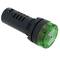 Aviso sonoro 22mm 220 VAC para painéis de controle verde