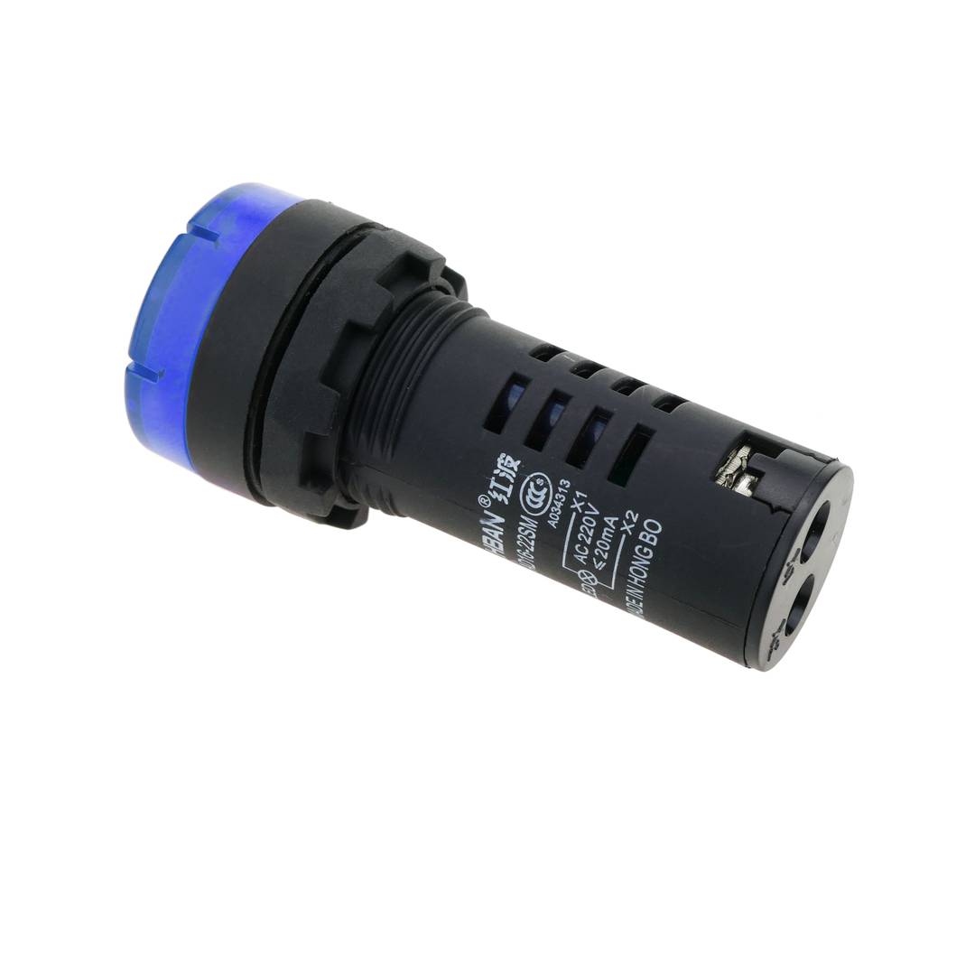 Buzzer 22mm 220 VAC pour panneaux de commande signal sonore bleu