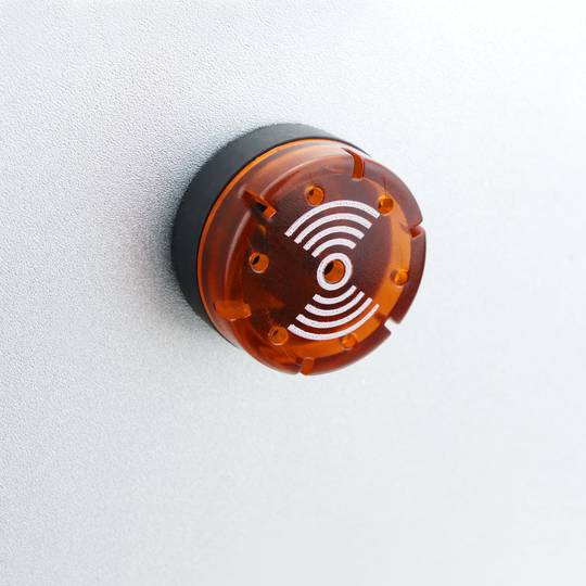 Zumbador de 22 mm para paneles de control 220 VAC naranja señal acústica