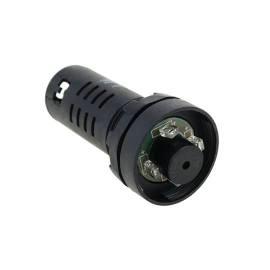 LED Pilot Licht intermittierend 22mm für Bedienfelder 220 VAC mit buzzer grün