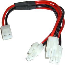 Cabo adaptador compatível com Tamiya serial 1 x macho para 3 x fêmea 300mm