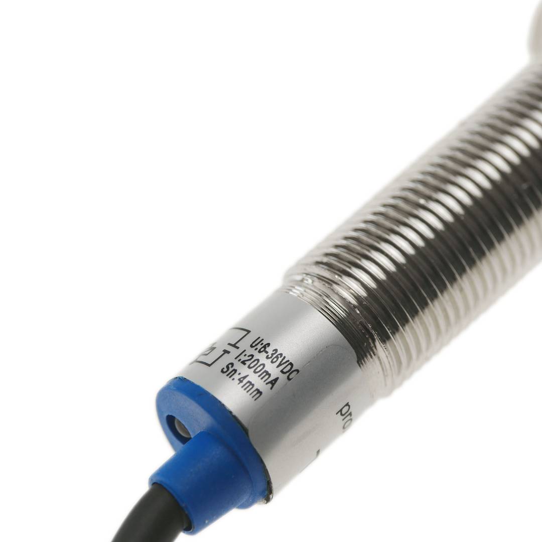 Sensor interruptor de proximitat inductiu 6-36 VDC PNP NO M12 Sn:4mm