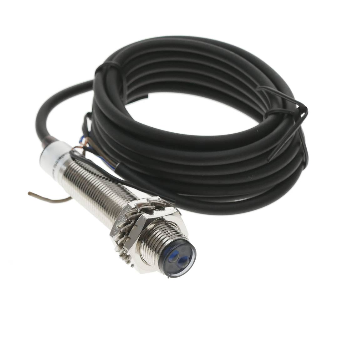 Cellule photoélectrique capteur interrupteur commutateur NPN NO 10-36VDC M12 8cm diffusion