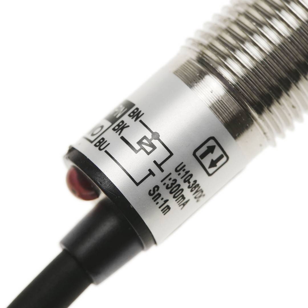 Sensor interruptor célula fotoeléctrica NPN NO 10-36VDC M12 1m reflector
