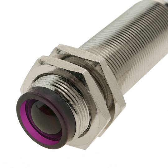 Interruptor sensor célula fotoeléctrica PNP NO+NC 10-36VDC M18 5m barreira