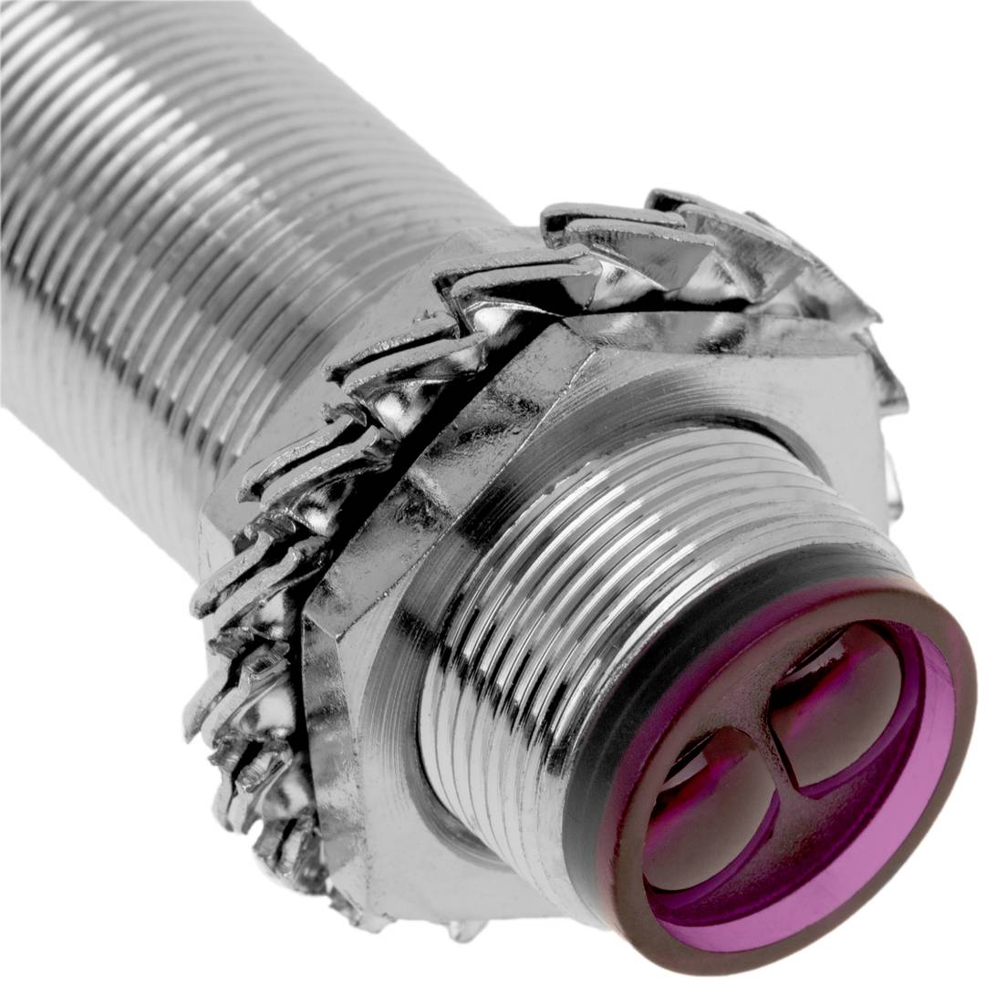 Cellule photoélectrique capteur interrupteur PNP NO+NC 6-36VDC M18 10-30cm diffusion