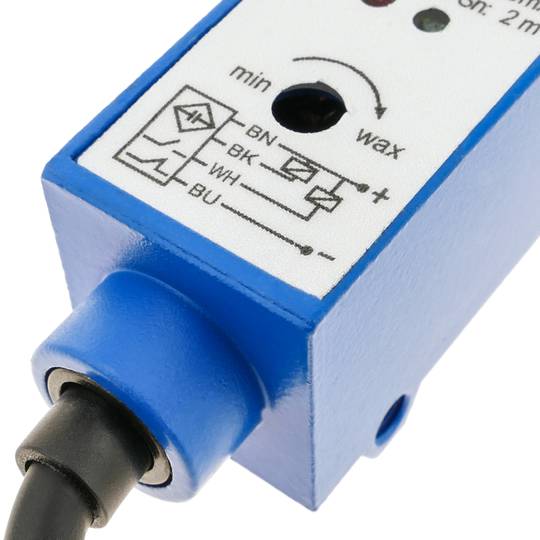 Reflex-Lichtschranke Photoschalter Foto Elektrische Sensor NPN NO+NC 10-30VDC 2m