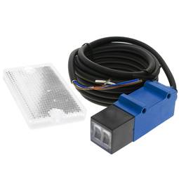 Sensor interruptor célula fotoeléctrica PNP NO+NC 10-30VDC 2m reflector