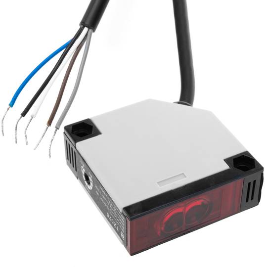 Photoelectric cell sensor switch 30cm NO + NC 12-24VDC 250VAC self-reflective detection