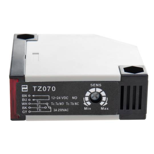 Photoelectric cell sensor switch 30cm NO + NC 12-24VDC 250VAC self-reflective detection