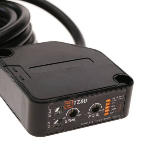 Fotocel sensor schakelaar 5 draden NO + NC 24-240VAC 24-240VDC 10-30cm zelfreflecterend