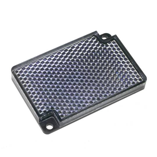 Espejo reflector catadióptrico rectangular para fotocélula fotoeléctrica 55x35mm