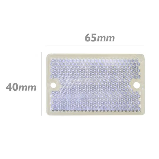 Espejo reflector catadióptrico rectangular para fotocélula fotoeléctrica 59x35mm