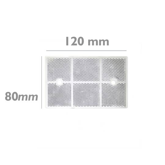 Espelho reflector catadioptric retangular para fotocélula fotoelétrico 112x73mm