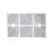 Espelho reflector catadioptric retangular para fotocélula fotoelétrico 112x73mm