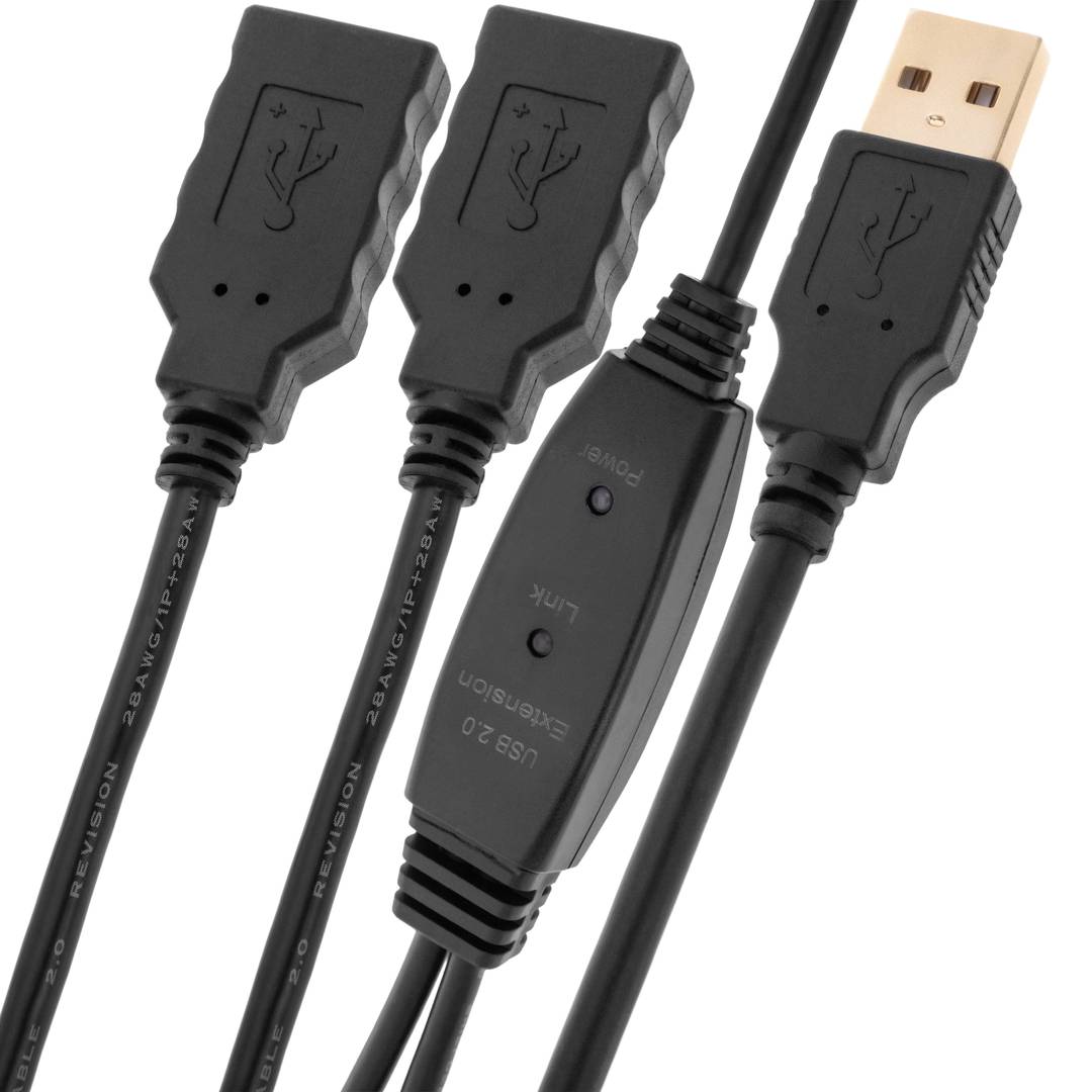 Câble d'extension USB 02:00 > 2xAH (5m)