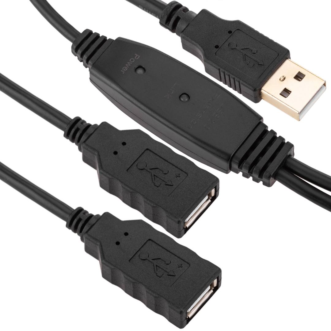 Cable Alargo USB 2.0 Am/ah Activo de 10m