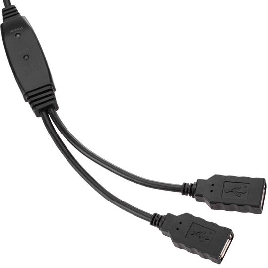 USB 2.0-verlengkabel AM tot 2 Ah van 10 m