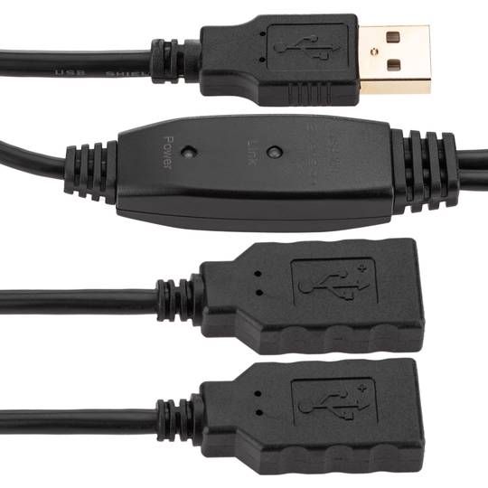 USB 2.0-verlengkabel AM tot 2 Ah van 10 m