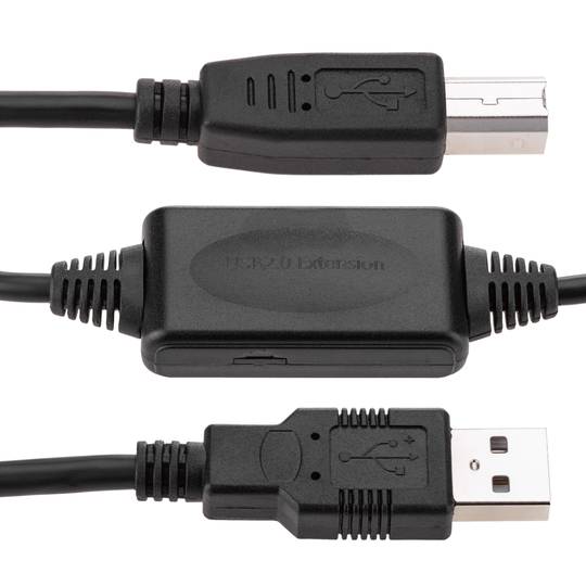Extensão USB 2,0 cabo PM 1xBM (15m)