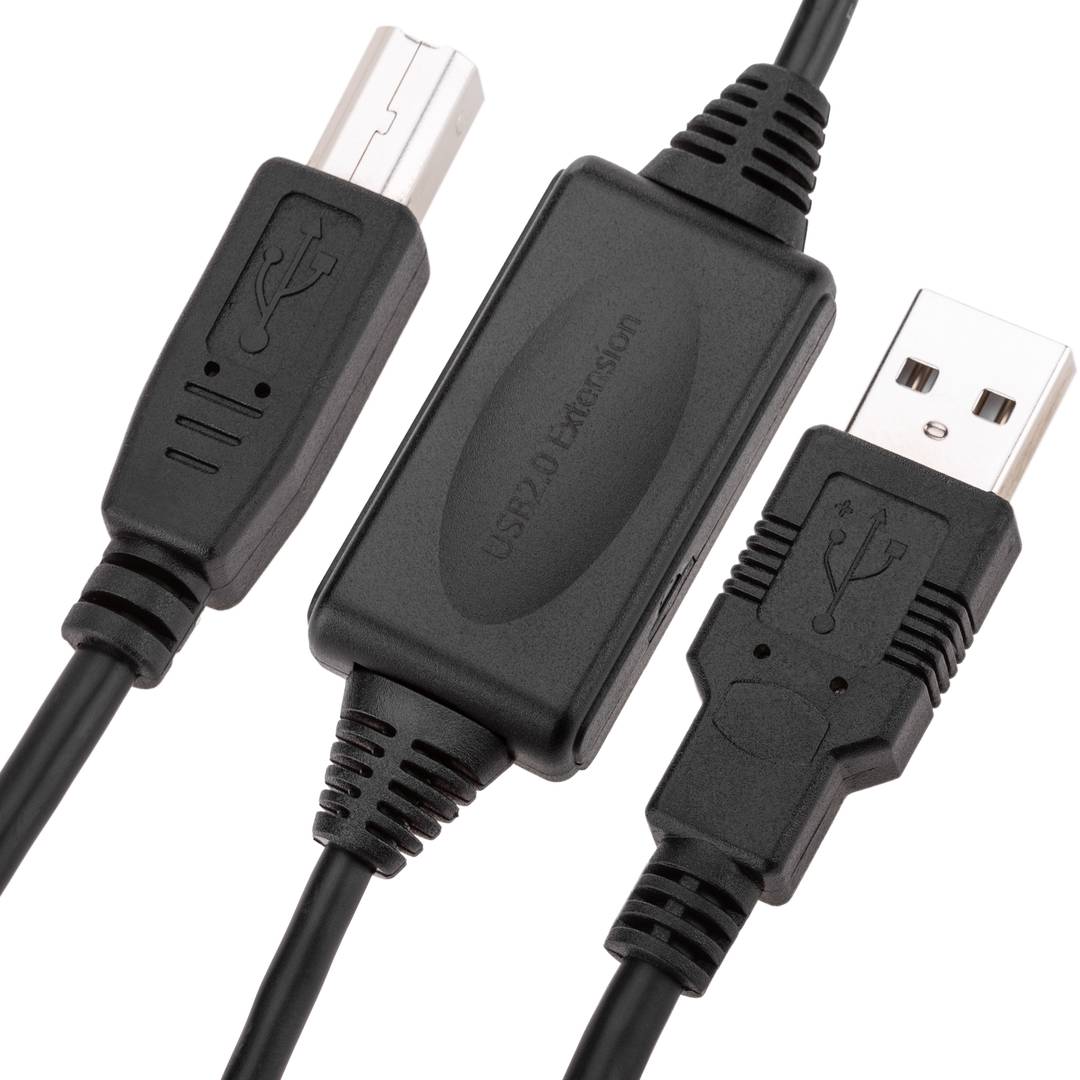 Extensão USB 2,0 cabo PM 1xBM (15m)