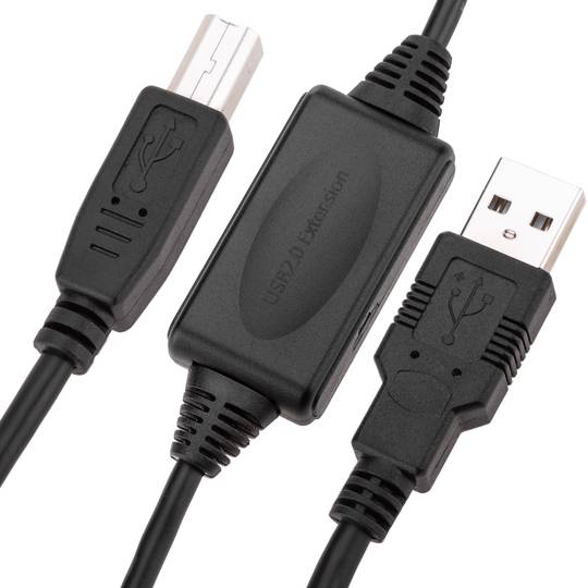 Extensão USB 2,0 cabo PM 1xBM (15m)