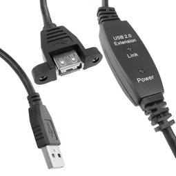 Cable de extensión USB 2.0 de 125 cm para empotrar