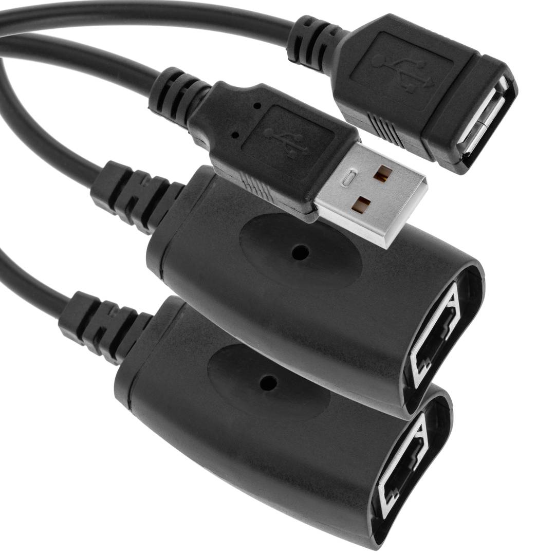 Alabama región Diacrítico Extensor USB 2.0 por cable de red UTP de 45 metros - Cablematic