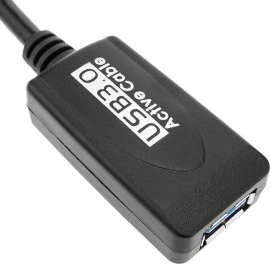 Cable extensió USB 3.0 de 5 m Cable A-mascle a A-femella