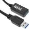 Extension cable with amplifier USB-A 3.0 male to USB-A 3.0 female 5 m black