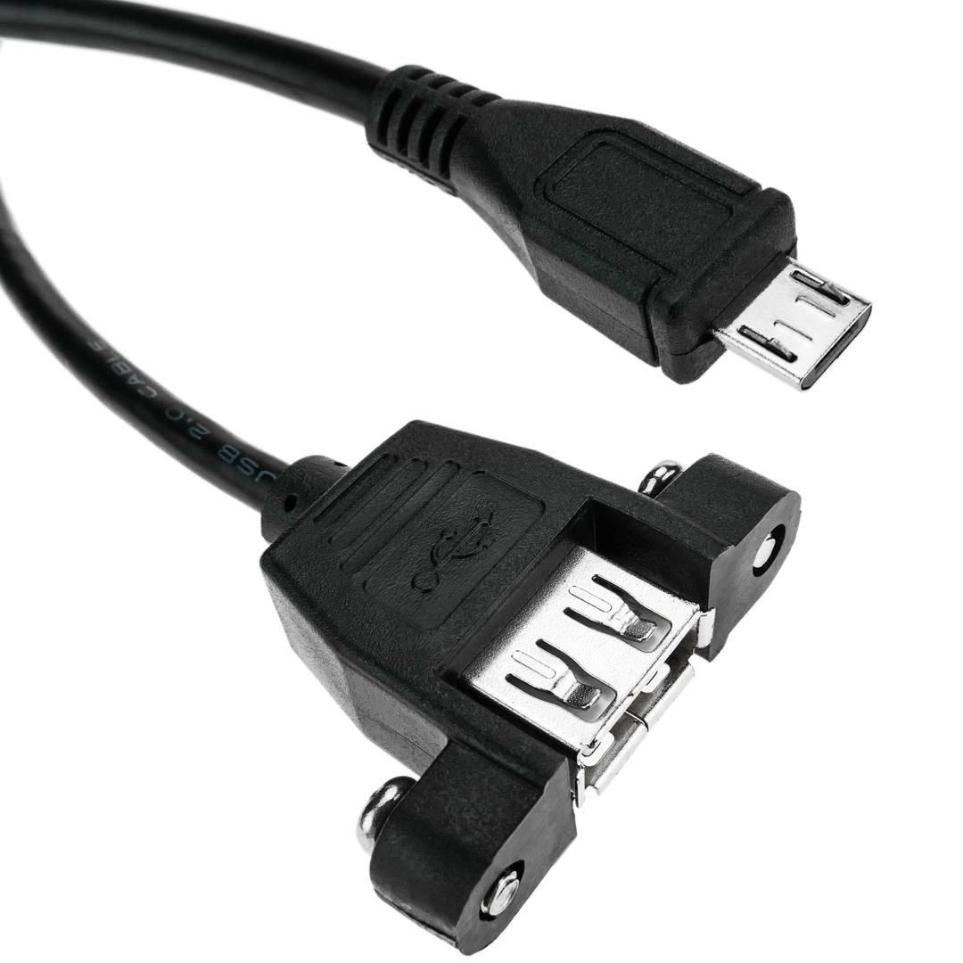USB 3.0 Un câble femelle à montage sur panneau vers un câble USB