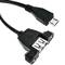 Cable USB 2.0 para fijación a panel microUSB macho a USB A hembra