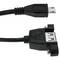 Cable USB 2.0 para fijación a panel microUSB macho a USB A hembra