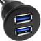 Câble rallonge USB 3.0 encastré 1 m Type-A Mâle à Femelle