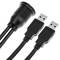 Câble rallonge USB 3.0 encastré 1 m Type-A Mâle à Femelle