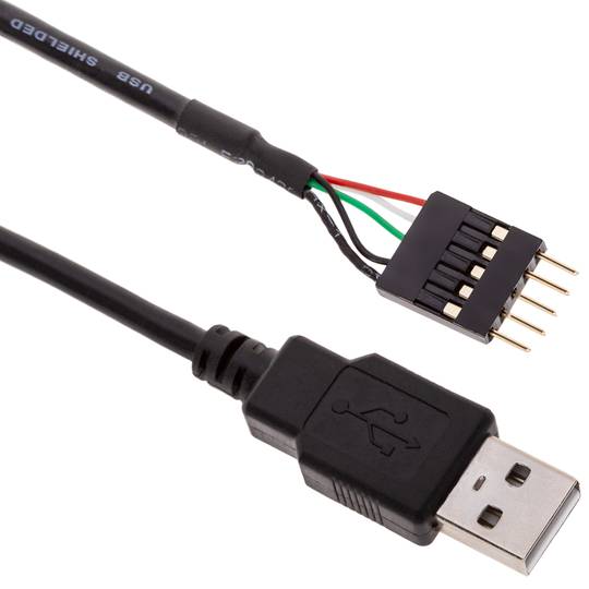 USB 2.0 de 5 pinos para AM 30cm (5P-M/AM)