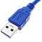 Cable allargador USB 3.0 per encastar a panell de 50 cm tipus A Mascle a Femella