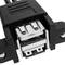 Adaptateur USB 2.0 mâle X2 vers USB femelle double pour panneau