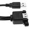 Adaptateur USB 2.0 mâle X2 vers USB femelle double pour panneau