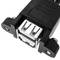 Adaptateur USB 2.0 mâle X2 vers USB femelle double pour panneau
