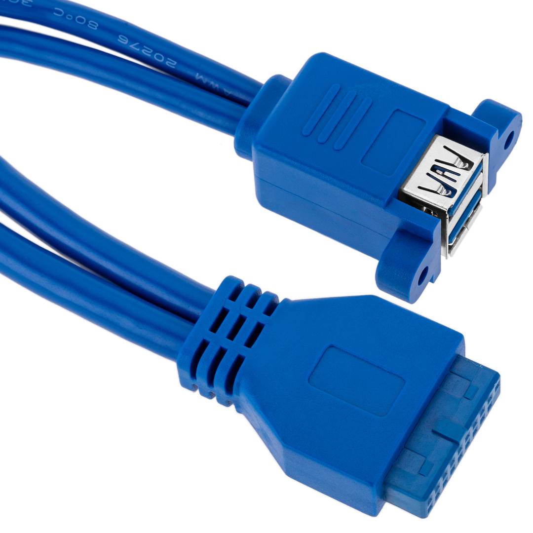 Câble double USB femelle 150 cm