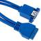 Cabo conector fêmea de 20 pinos para 2 portas USB 3.0 50 cm 30 V