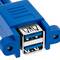 Cabo conector fêmea de 20 pinos para 2 portas USB 3.0 50 cm 30 V
