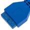 Cabo conector fêmea de 20 pinos para 2 portas USB 3.0 50 cm 30 V